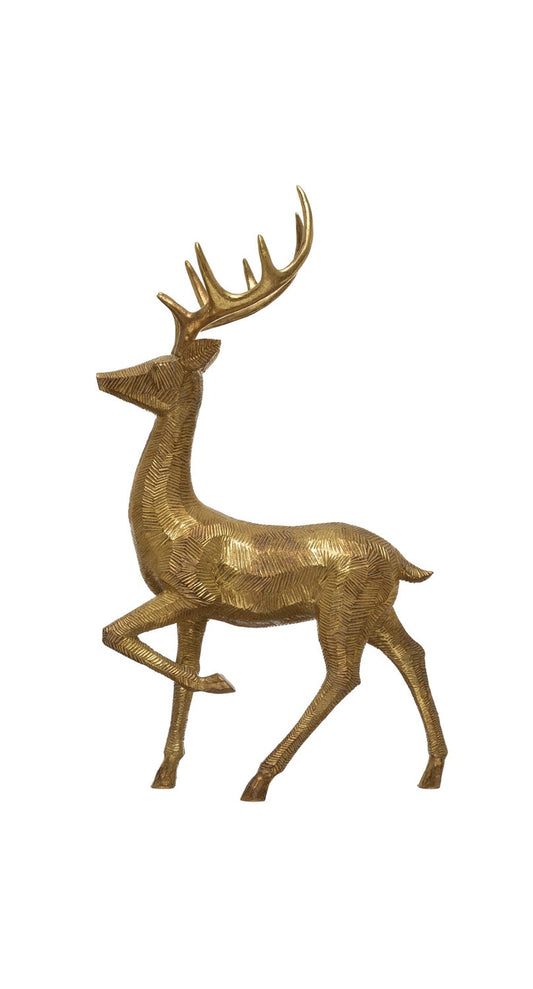 Reno Decorativo Dorado, De pie