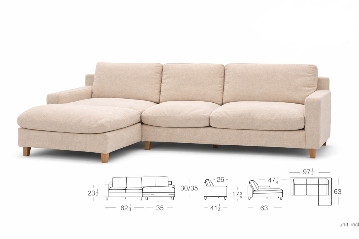 Sofá Seccional Lund- Izquierdo