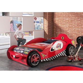 Cama de una plaza Racing Rojo